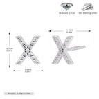 Platinum-Plated-X / 925 Silver
