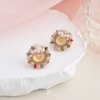 Pink Opal Hand-Made Earrings