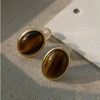 Vintage C-shaped Hoop Earrings