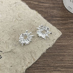 1 # Silver Snowflake Earrings