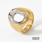 6 / Gold + Silver Two-tone Ring SD629