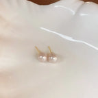 92# Silver Needle-Pink-8mm pearl