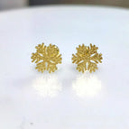 Gold Snowflake Earrings