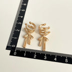 Gold Bowknot Ear Cuff