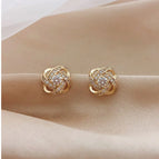 123-Geometric Cross Hollow Jeweled