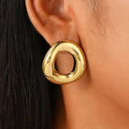 05 18K Real Gold Irregular round WG-0166