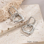 Silver / Type a with heart shape
