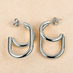 Silver / 0.8*11*20 * 35.8mm Geometric U-Shaped