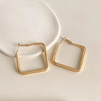 Square Matte Gold-silver Needle