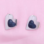Blue Silver Heart