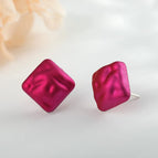[Purple] No. 4 Earrings/With Daisy Ear Plugs