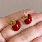 Ear Clip【Square Arc Dripping Oil】
