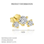 E4924-Yellow Gold/Single / 925 Silver