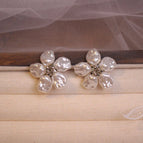 Flower Silver Stud Earrings