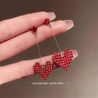 BM0235 Red Diamond Love Silver