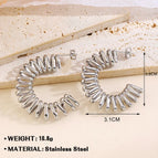 Steel Earrings 624