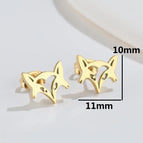 Hollow out Fox Head Gold