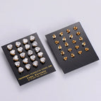 Gold 8mm High-Grade Zircon 10 Pairs
