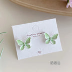 Hde3 light green oil painting butterfly