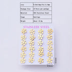 9.5x9.5mm / Windmill / 12 Pairs/Package