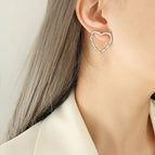 F496-Steel Earrings