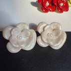 White Ear Studs