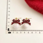 Bowknot Pom-Pom - Silver Needle