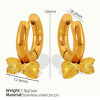 Yellow Zircon Earrings