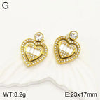 23*17mm / Gold White / 1 Pair/Package