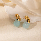 Blue Drop-shaped Earrings