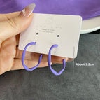 1469 Irregular Earrings Blue Purple