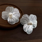 Exaggerated Hollow Flower-Copper Ear Needle