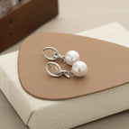 【2620】White Pearl Ear Studs