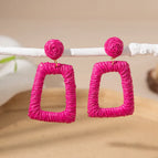 One Size / Multicolor / Square-Rose Red