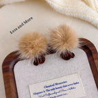 27712B Dark Coffee Bear Fur Ball