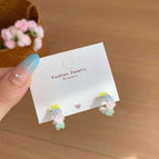 Sjw12 Three-Color C- Ring Earrings