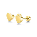 Gold / Red Heart