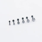 Black and white diamonds / 1 1.2 Pin 6mm Rod 3mm Drill
