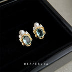 Ocean Blue Zircon [Earrings]