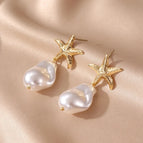 Gold / Starfish Shaped Pearl