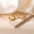 Glossy Love Heart Earrings 1700