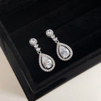 Drop-Shaped Zircon-Silver Needle