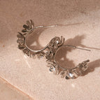 35# Silver Needle-Silver-Flower