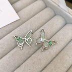 40#Silver Needle-Green (Oil Dripping Butterfly)