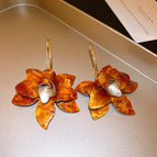 42# Silver Needle-Brown-Petals