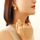 F582-Gold Earrings