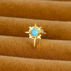 8 Gold Blue Diamond 1 Piece