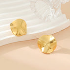 One Size / Gold / Glossy Circle