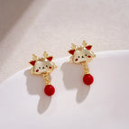 Red Dragon Year Earrings