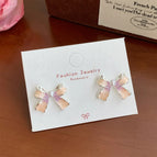 Yrh11 purple pink pearl bow